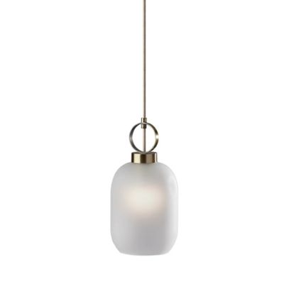 Adesso Lancaster Mini Pendant Light - Color: Brass - 3855-21