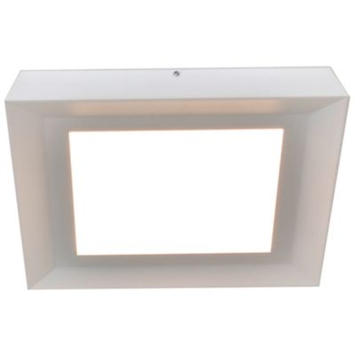 AFX Lighting Zurich LED Square Flushmount Light - Color: White - ZUF1212110