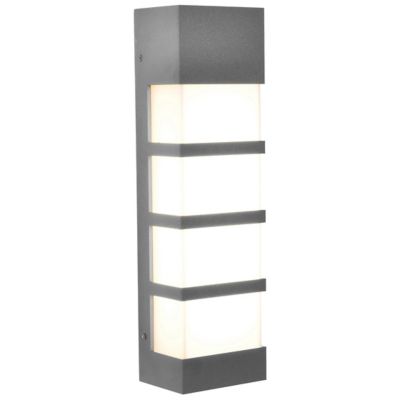 AFX Lighting State LED Outdoor Wall Sconce - Color: Grey - Size: 17- - S