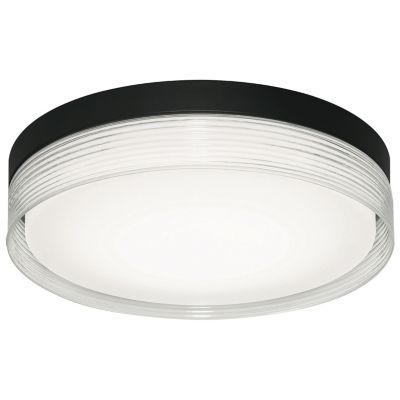 AFX Lighting Tribeca LED Flushmount Light - Color: Black - Size: Medium - T