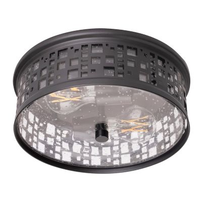 AFX Lighting Roscoe Flushmount Light - Color: Black - RSCF11MBBK