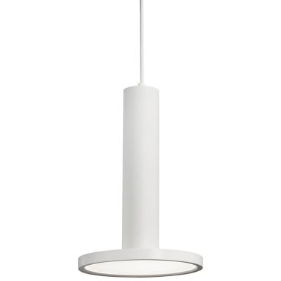 AFX Lighting Luna LED Pendant Light - Color: White - Size: 8  - LNAP08L3