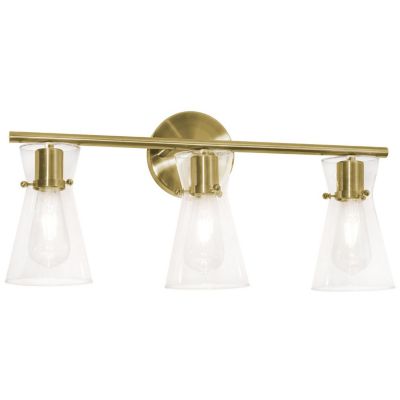 AFX Lighting Amanda Vanity Light - Color: Brass - Size: 3 light - AMDV2210M