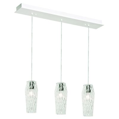 AFX Lighting Candace Triple Linear Chandelier - Color: Clear - Size: 3 ligh