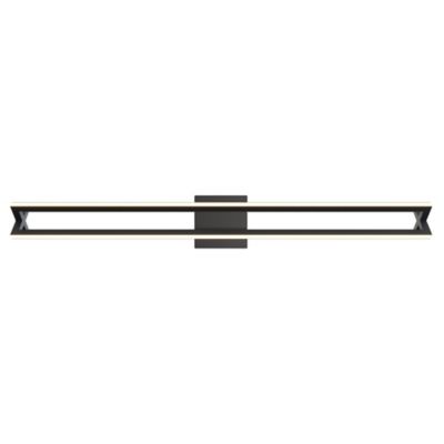 AFX Lighting Cass LED Vanity Light - Color: Black - Size: Large - CSSV3604L