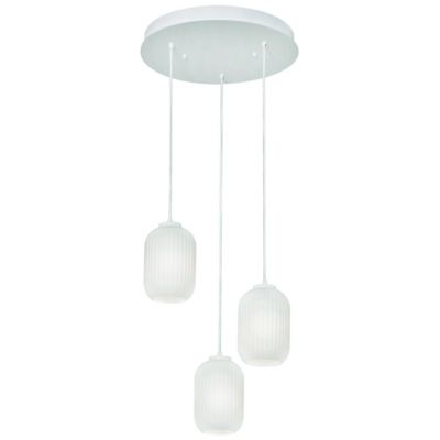 AFX Lighting Callie Mutli Light Pendant in White, Size: 3 light