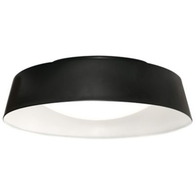 AFX Lighting Duncan LED Flushmount Light - Color: Black - Size: Medium - DU