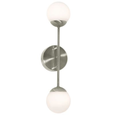 AFX Lighting Pearl LED Wall Sconce - Color: Silver - Size: Medium - PRLS041