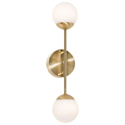 AFX Lighting Pearl LED Wall Sconce - Color: Brass - Size: Medium - PRLS0418