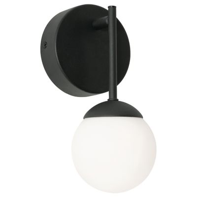 AFX Lighting Pearl LED Wall Sconce - Color: Black - Size: Small - PRLS0409L