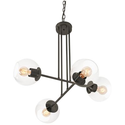 AFX2192151 AFX Lighting Jamie Chandelier - Color: Black - Siz sku AFX2192151