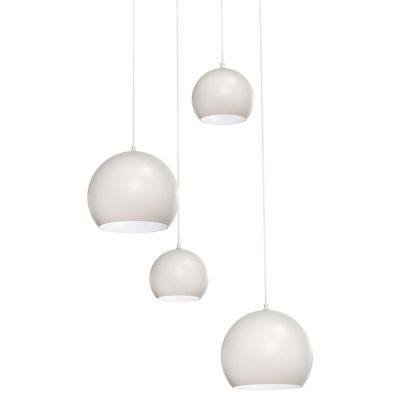 AFX Lighting Roxy Pendant Light in White, Size: 4 light