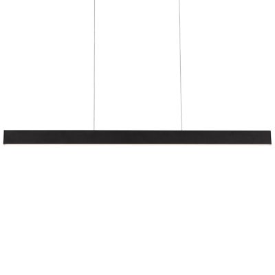 AFX Lighting Stealth Linear LED Pendant Light - Color: Black - Size: Medium