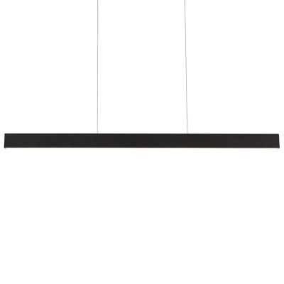 AFX Lighting Stealth Linear LED Pendant Light - Color: Black - Size: Large 