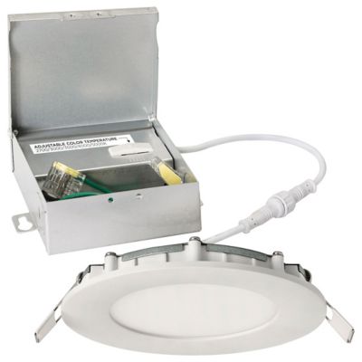 AFX Lighting Tuck LED Flushmount Light - Color: White - Size: Small - TUCF0