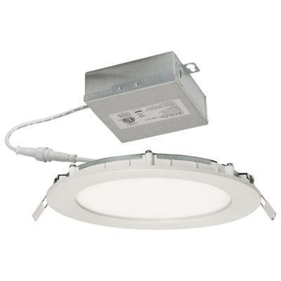 AFX Lighting Tuck LED Flushmount Light - Color: White - Size: Medium - TUCF