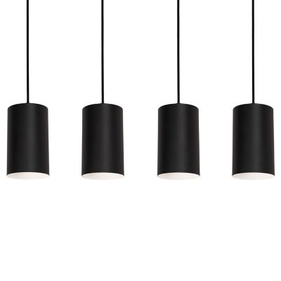 AFX Lighting Tyke Linear Multi-Light Pendant Light - Color: Black - Size: 4