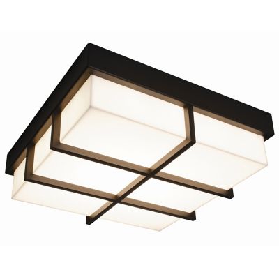 AFX Lighting Avenue LED Outdoor Flushmount Light - Color: Bronze - Size: Sm