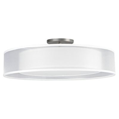 AFX Lighting Cortez LED Semi-Flushmount Light - Color: White - Size: Medium