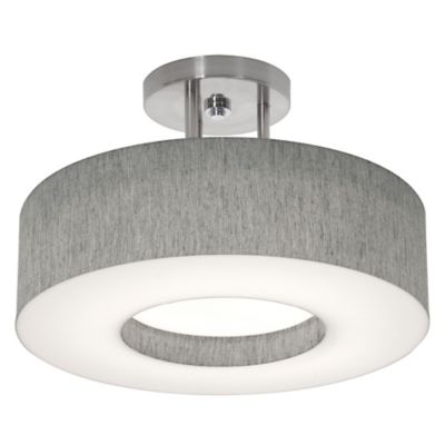 AFX Lighting Montclair Semi-Flushmount Light - Color: Grey - Size: 13- -