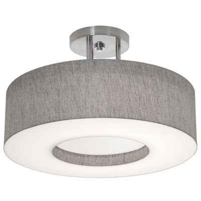 AFX Lighting Montclair Semi-Flushmount Light - Color: Grey - Size: 15- -