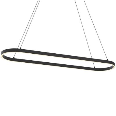 AFX Lighting Glo LED Linear Chandelier in Black