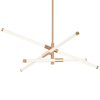 AFX Lighting Rusnak LED Pendant Light - Color: Brass - Size: 12 light - RSK