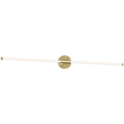 AFX Lighting Rusnak LED Vanity Light in Brass, Size: Large