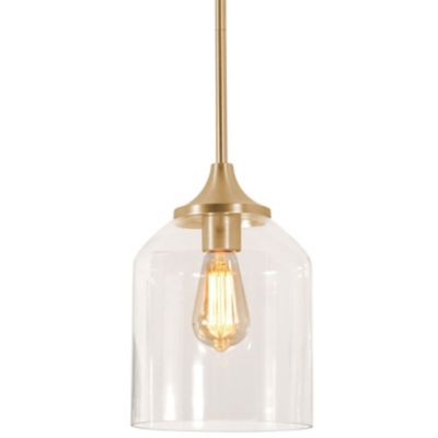 AFX Lighting William Mini Pendant Light - Color: Brass - Size: Medium - WMM