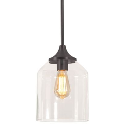 AFX Lighting William Mini Pendant Light - Color: Black - Size: Medium - WMM