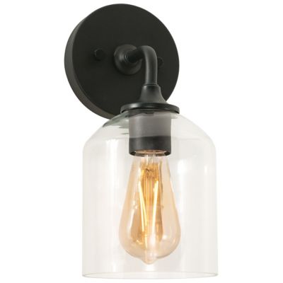 AFX Lighting William Wall Sconce - Color: Black - Size: 1 light - WMMS0611M