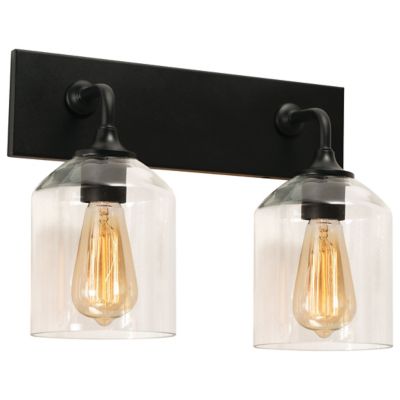 AFX Lighting William Vanity Light - Color: Black - Size: 2 light - WMMV1511