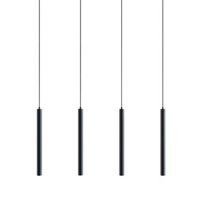 AFX Lighting Eli Multi-Light LED Linear Chandelier - Color: Black - Size: 4