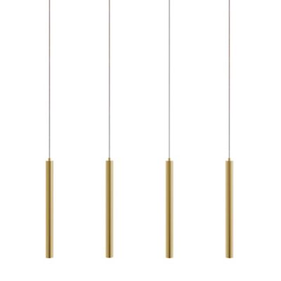 AFX Lighting Eli Multi-Light LED Linear Chandelier - Color: Brass - Size: 4