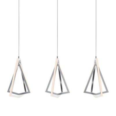 AFX Lighting Gianna Multi-Light LED Linear Chandelier - Color: Silver - GNA