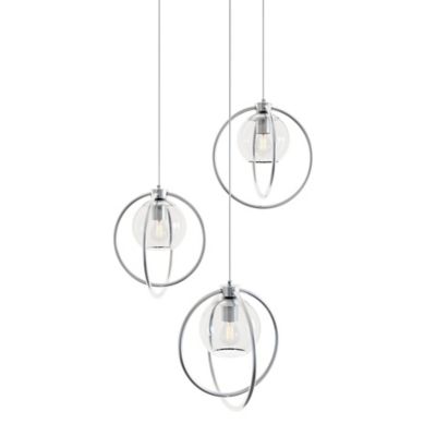 AFX Lighting Jamie Multi-Light Pendant Light - Color: Clear - Size: 3 light