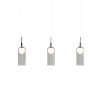 AFX Lighting Kiran Multi-Light LED Linear Chandelier - Color: Grey - Size: 