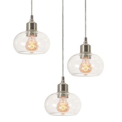 AFX Lighting Laney Multi-Light Pendant Light - Color: Clear - Size: 3 light