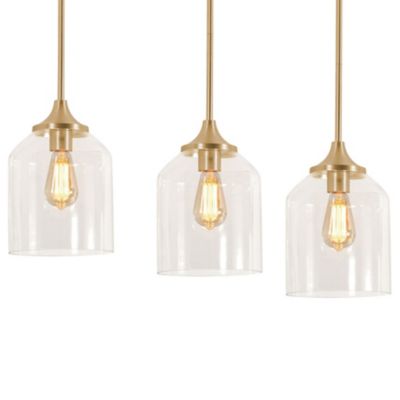 AFX Lighting William Multi-Light Linear Chandelier - Color: Clear - Size: 3