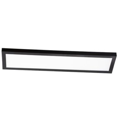 AFX Lighting Delgado LED Linear Flushmount Light - Color: Black - Size: 24-" - DLGL2406LAJD1BK