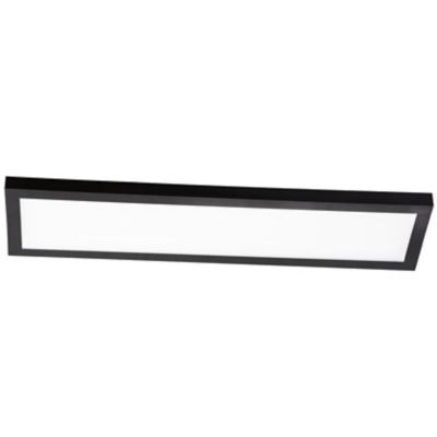AFX Lighting Delgado LED Linear Flushmount Light - Color: Black - Size: 24-" - DLGL2406LAJD3BK