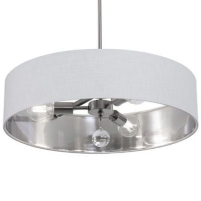 AFX Lighting Celine Pendant Light - Color: White - Size: Medium - CLNP24MBS