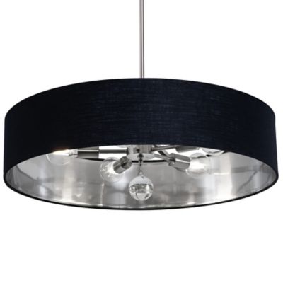 AFX Lighting Celine Pendant Light - Color: Black - Size: Large - CLNP30MBSN