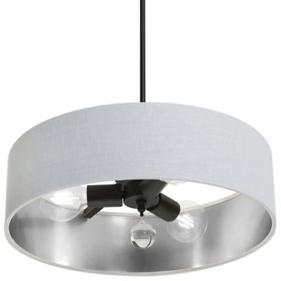 AFX Lighting Celine Pendant Light - Color: White - Size: Small - CLNP18MBBK