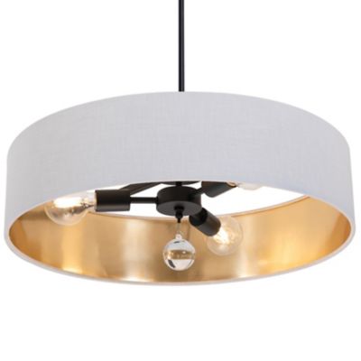 AFX Lighting Celine Pendant Light - Color: White - Size: Medium - CLNP24MBB