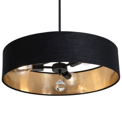 AFX Lighting Celine Pendant Light - Color: Black - Size: Medium - CLNP24MBB