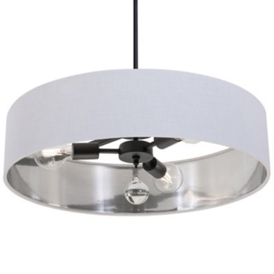 AFX Lighting Celine Pendant Light - Color: White - Size: Medium - CLNP24MBB