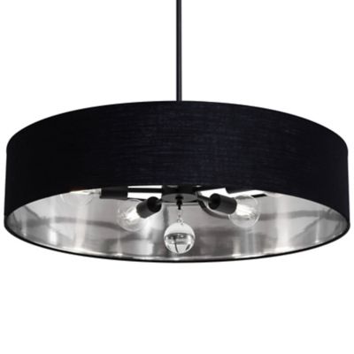 AFX Lighting Celine Pendant Light - Color: Black - Size: Large - CLNP30MBBK