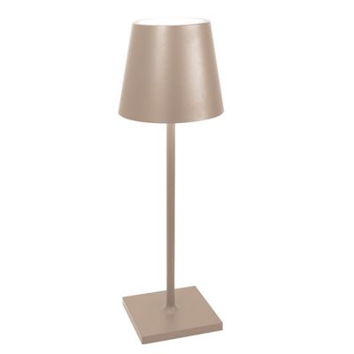 Zafferano America Poldina L Rechargeable LED Desk Lamp - Color: Beige - LD0