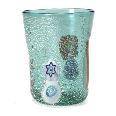 Zafferano America Bicchieri di Murano Tumblers, Set of 2 - Color: Blue - GM